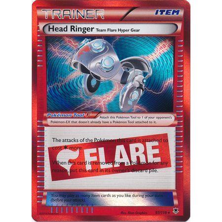 Head Ringer Team Flare Hyper Gear -Single Card-Holo Rare [97/119]-The Pokémon Company International-Ace Cards &amp; Collectibles