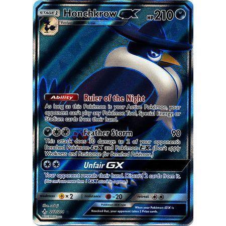 Honchkrow GX -Single Card-Full Art Ultra Rare [202/214]-The Pokémon Company International-Ace Cards &amp; Collectibles