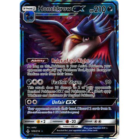 Honchkrow GX -Single Card-Ultra Rare [109/214]-The Pokémon Company International-Ace Cards &amp; Collectibles