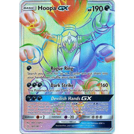 Hoopa GX -Single Card-Hyper Rare [187/181]-The Pokémon Company International-Ace Cards &amp; Collectibles