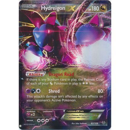 Hydreigon EX -Single Card-Ultra Rare [62/108]-The Pokémon Company International-Ace Cards &amp; Collectibles