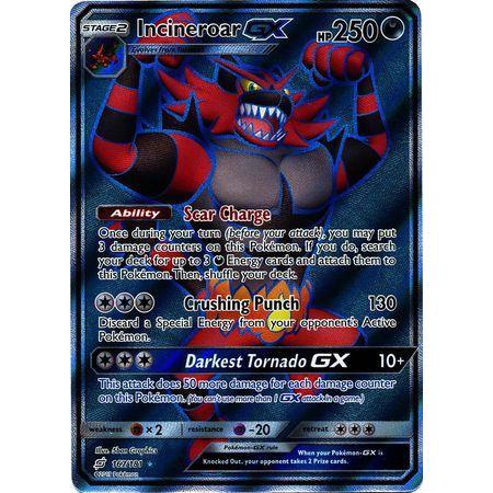 Incineroar GX -Single Card-Full Art Ultra Rare [167/181]-The Pokémon Company International-Ace Cards &amp; Collectibles