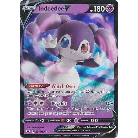 Indeedee V -Single Card-Ultra Rare [91/202]-The Pokémon Company International-Ace Cards & Collectibles