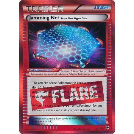 Jamming Net Team Flare Hyper Gear -Single Card-Holo Rare [98/119]-The Pokémon Company International-Ace Cards & Collectibles