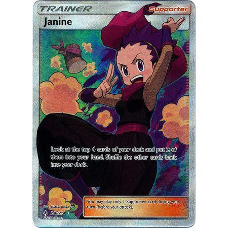 Janine -Single Card-Full Art Ultra Rare [210/214]-The Pokémon Company International-Ace Cards &amp; Collectibles