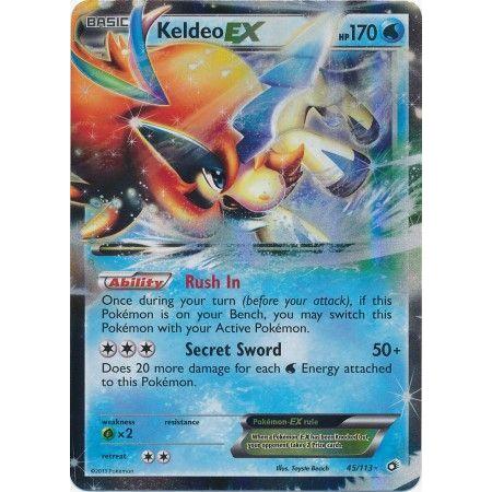 Keldeo EX -Single Card-Ultra Rare [45/113]-The Pokémon Company International-Ace Cards &amp; Collectibles