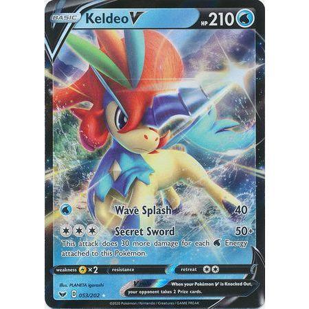 Keldeo V -Single Card-Ultra Rare [53/202]-The Pokémon Company International-Ace Cards &amp; Collectibles