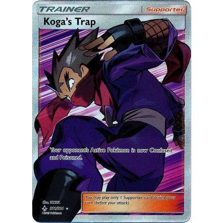 Koga&#39;s Trap -Single Card-Full Art Ultra Rare [211/214]-The Pokémon Company International-Ace Cards &amp; Collectibles