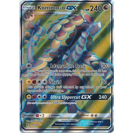 Kommo-o GX -Single Card-Full Art Ultra Rare [141/145]-The Pokémon Company International-Ace Cards &amp; Collectibles