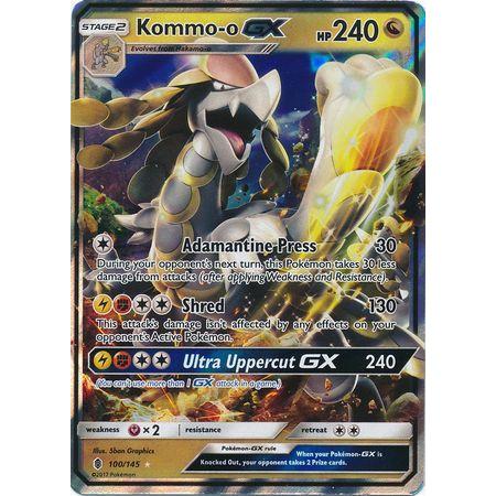 Kommo-o GX -Single Card-Ultra Rare [100/145]-The Pokémon Company International-Ace Cards &amp; Collectibles