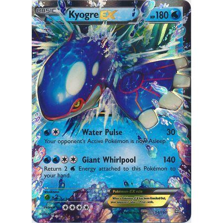 Kyogre EX -Single Card-Ultra Rare [54/160]-The Pokémon Company International-Ace Cards &amp; Collectibles