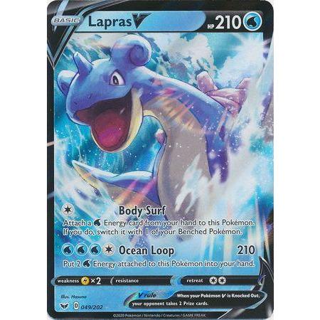 Lapras V -Single Card-Ultra Rare [49/202]-The Pokémon Company International-Ace Cards & Collectibles