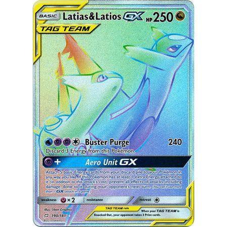 Latias &amp; Latios GX -Single Card-Hyper Rare [190/181]-The Pokémon Company International-Ace Cards &amp; Collectibles
