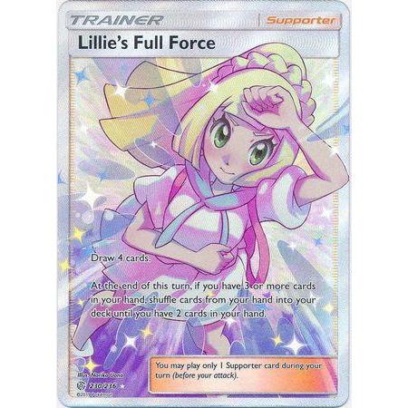 Lillie&#39;s Full Force -Single Card-Full Art Ultra Rare [230/236]-The Pokémon Company International-Ace Cards &amp; Collectibles