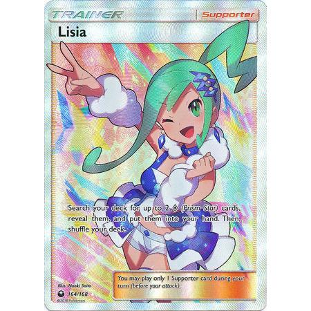 Lisia -Single Card-Full Art Ultra Rare [164/168]-The Pokémon Company International-Ace Cards &amp; Collectibles