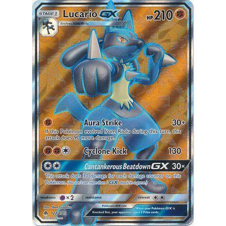Lucario GX -Single Card-Full Art Ultra Rare [122/131]-The Pokémon Company International-Ace Cards & Collectibles