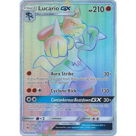 Lucario GX -Single Card-Hyper Rare [135/131]-The Pokémon Company International-Ace Cards &amp; Collectibles