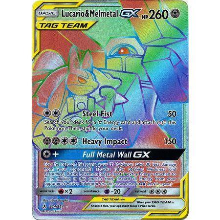 Lucario &amp; Melmetal GX -Single Card-Hyper Rare [224/214]-The Pokémon Company International-Ace Cards &amp; Collectibles