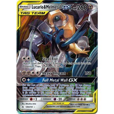 Lucario &amp; Melmetal GX -Single Card-Ultra Rare [120/214]-The Pokémon Company International-Ace Cards &amp; Collectibles
