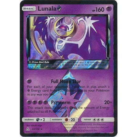 Lunala Prism Star -Single Card-Holo Rare [62/156]-The Pokémon Company International-Ace Cards &amp; Collectibles
