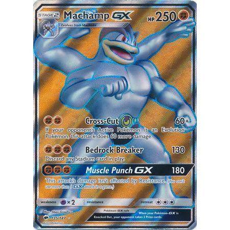 Machamp GX -Single Card-Full Art Ultra Rare [135/147]-The Pokémon Company International-Ace Cards &amp; Collectibles