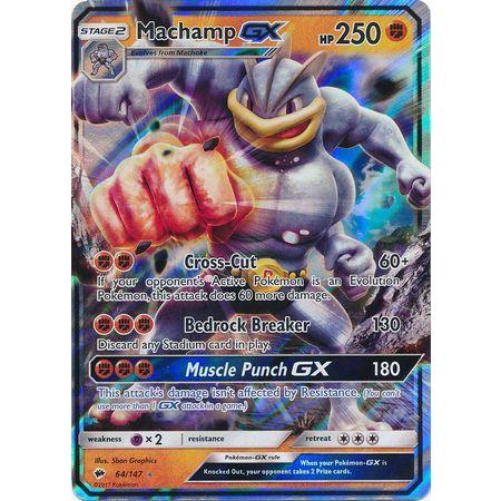 Machamp GX -Single Card-Ultra Rare [64/147]-The Pokémon Company International-Ace Cards &amp; Collectibles