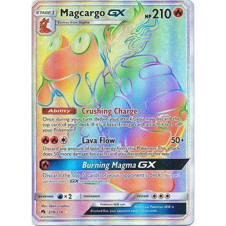 Magcargo GX -Single Card-Hyper Rare [218/214]-The Pokémon Company International-Ace Cards &amp; Collectibles