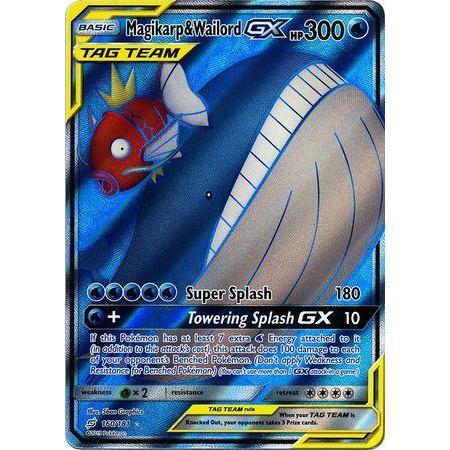 Magikarp & Wailord GX -Single Card-Full Art Ultra Rare [160/181]-The Pokémon Company International-Ace Cards & Collectibles