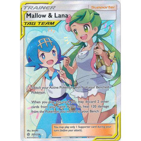 Mallow &amp; Lana -Single Card-Full Art Ultra Rare [231/236]-The Pokemon Company International-Ace Cards &amp; Collectibles