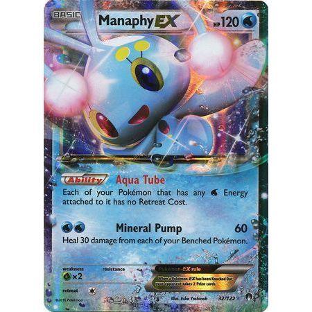 Manaphy EX -Single Card-Ultra Rare [32/122]-The Pokemon Company International-Ace Cards &amp; Collectibles