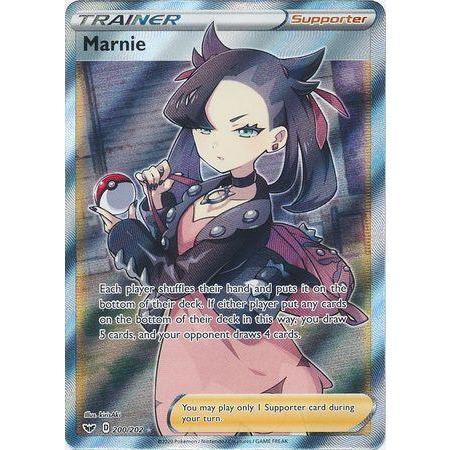 Marnie -Single Card-Full Art Ultra Rare [200/202]-The Pokemon Company International-Ace Cards &amp; Collectibles