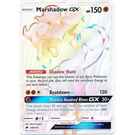 Marshadow GX -Single Card-Hyper Rare [156/147]-The Pokemon Company International-Ace Cards &amp; Collectibles