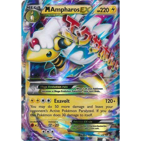 Mega Ampharos EX -Single Card-Ultra Rare [28/98]-The Pokemon Company International-Ace Cards & Collectibles
