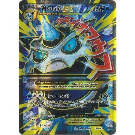 Mega Glalie EX -Single Card-Full Art Ultra Rare [156/162]-The Pokémon Company International-Ace Cards & Collectibles