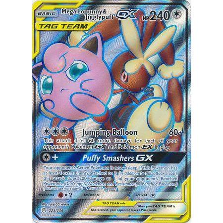 Mega Lopunny & Jigglypuff GX -Single Card-Ultra Rare [165/236]-The Pokémon Company International-Ace Cards & Collectibles