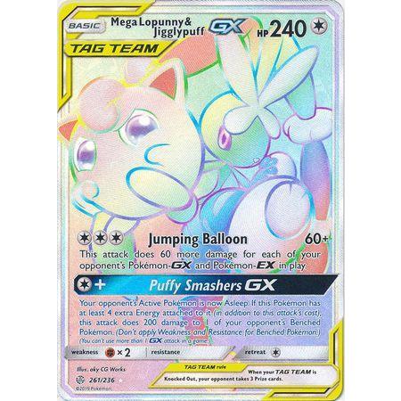 Mega Lopunny & Jigglypuff GX -Single Card-Ultra Rare [165/236]-The Pokémon Company International-Ace Cards & Collectibles