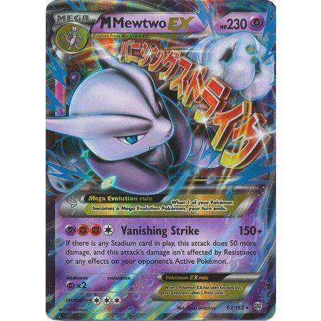 Mega Mewtwo EX -Single Card-Ultra Rare [63/162]-The Pokémon Company International-Ace Cards &amp; Collectibles