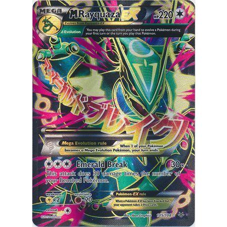 Mega Rayquaza EX -Single Card-Full Art Ultra Rare [105/108]-The Pokémon Company International-Ace Cards &amp; Collectibles