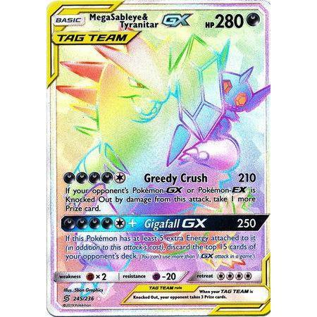 Mega Sableye & Tyranitar GX -Single Card-Hyper Rare [245/236]-The Pokémon Company International-Ace Cards & Collectibles