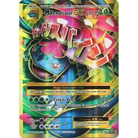 Mega Venusaur EX -Single Card-Full Art Ultra Rare [100/108]-The Pokémon Company International-Ace Cards &amp; Collectibles