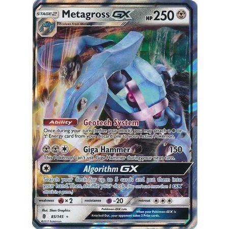 Metagross GX -Single Card-Ultra Rare [85/145]-The Pokémon Company International-Ace Cards &amp; Collectibles