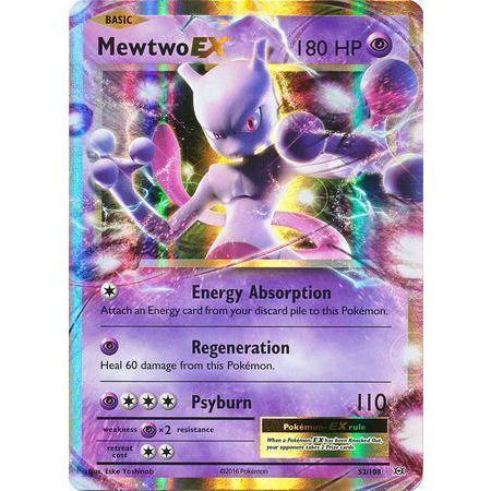 Mewtwo EX -Single Card-Ultra Rare [52/108]-The Pokémon Company International-Ace Cards &amp; Collectibles