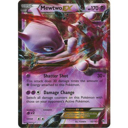 Mewtwo EX -Single Card-Ultra Rare [62/162]-The Pokémon Company International-Ace Cards &amp; Collectibles