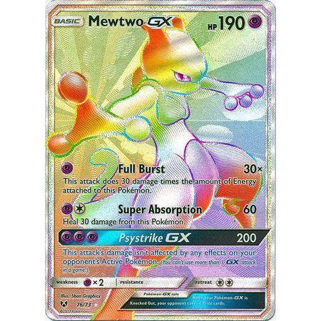 Mewtwo GX -Single Card-Hyper Rare [76/73]-The Pokémon Company International-Ace Cards &amp; Collectibles