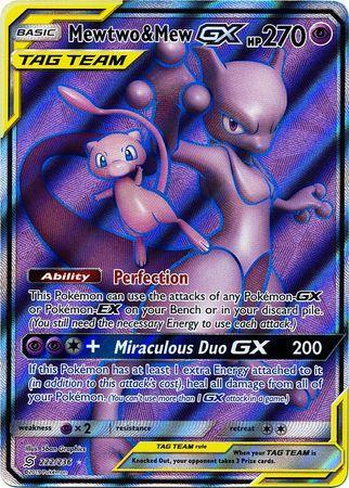 Mewtwo &amp; Mew GX -Single Card-Full Art Ultra Rare [222/236]-The Pokémon Company International-Ace Cards &amp; Collectibles