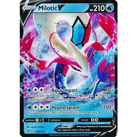 Milotic V -Single Card-Ultra Rare [043/192]-The Pokémon Company International-Ace Cards & Collectibles