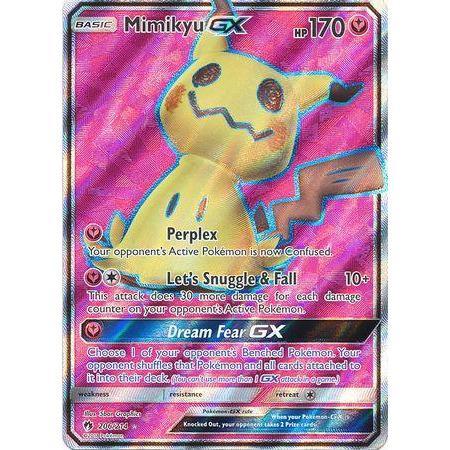 Mimikyu GX -Single Card-Full Art Ultra Rare [206/214]-The Pokémon Company International-Ace Cards &amp; Collectibles