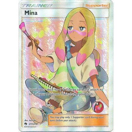 Mina -Single Card-Full Art Ultra Rare [211/214]-The Pokémon Company International-Ace Cards &amp; Collectibles
