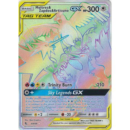 Moltres & Zapdos & Articuno GX -Single Card-Hyper Rare [69/68]-The Pokémon Company International-Ace Cards & Collectibles