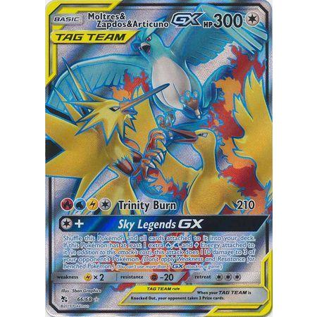 Moltres & Zapdos & Articuno GX -Single Card-Ultra Rare [44/68]-The Pokémon Company International-Ace Cards & Collectibles